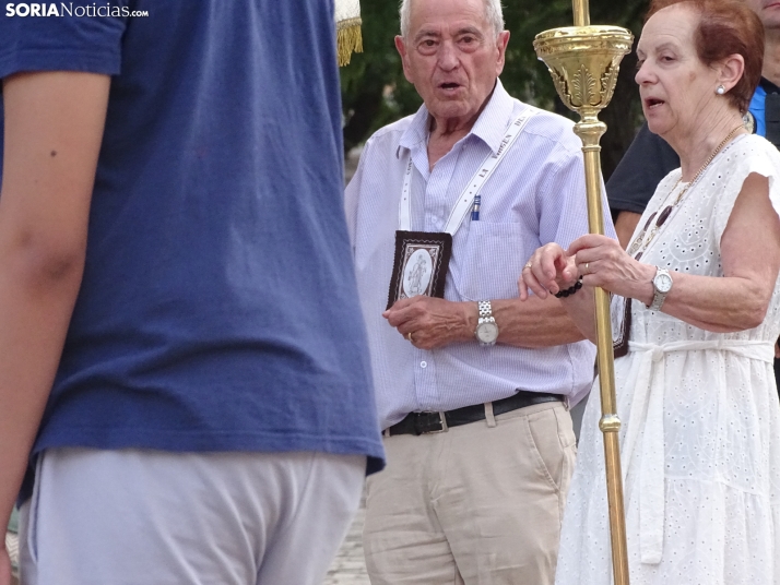 Una imagen de la procesión hoy en Soria. /PC
