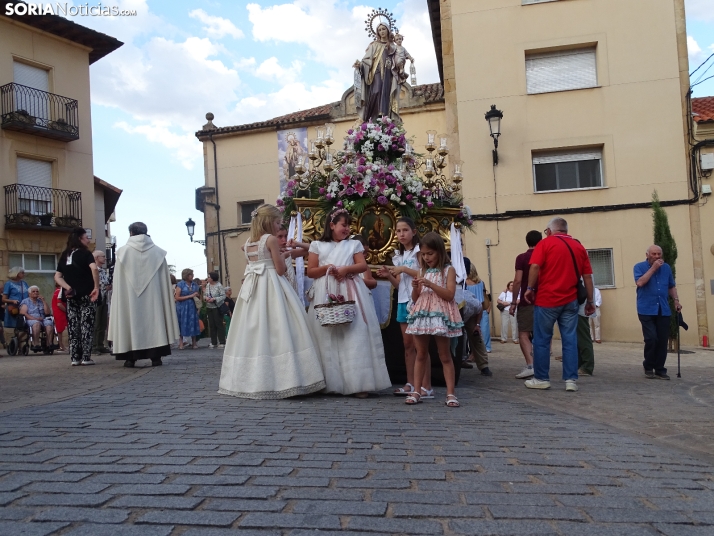 Una imagen de la procesión hoy en Soria. /PC