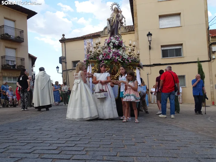 Una imagen de la procesión hoy en Soria. /PC