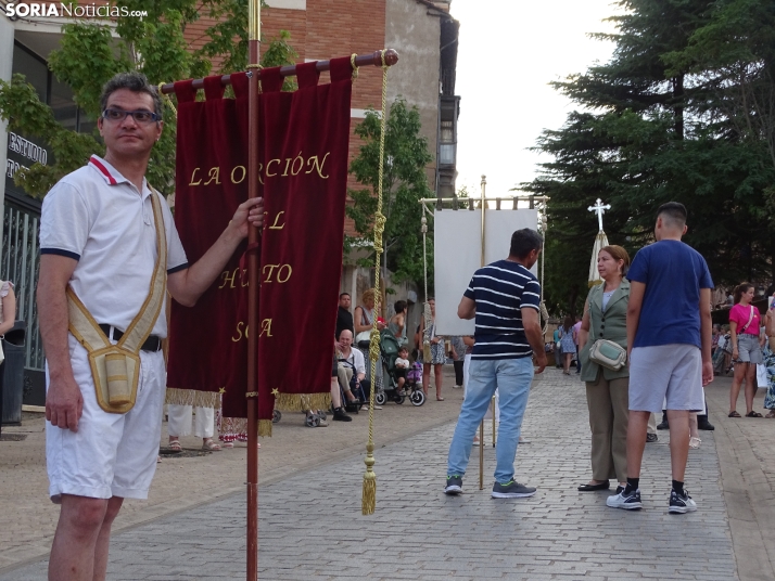 Una imagen de la procesión hoy en Soria. /PC