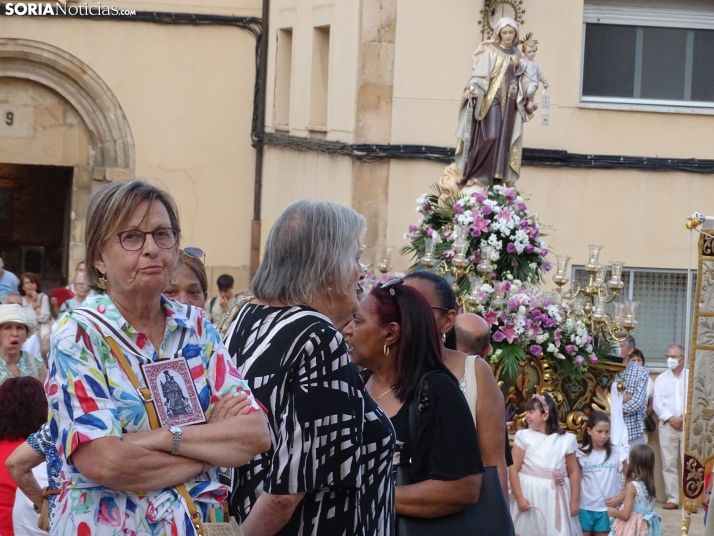 Una imagen de la procesión hoy en Soria. /PC