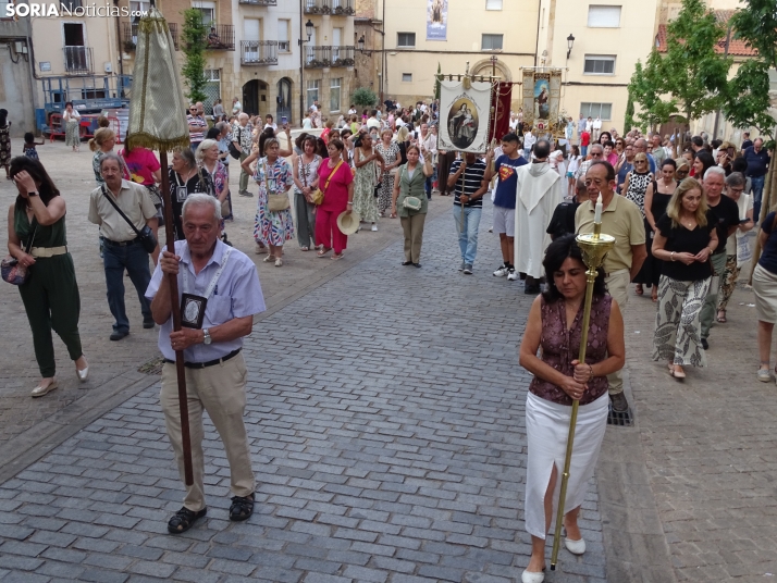 Una imagen de la procesión hoy en Soria. /PC