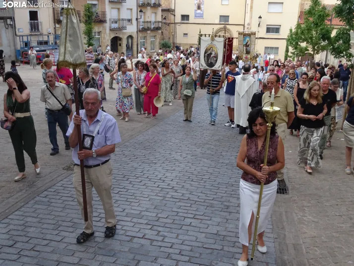 Una imagen de la procesión hoy en Soria. /PC