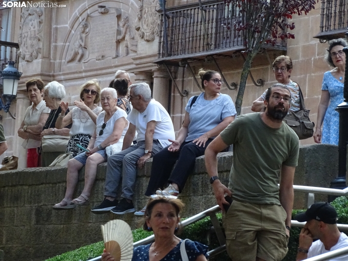 Una imagen de la procesión hoy en Soria. /PC