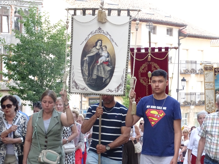 Una imagen de la procesión hoy en Soria. /PC