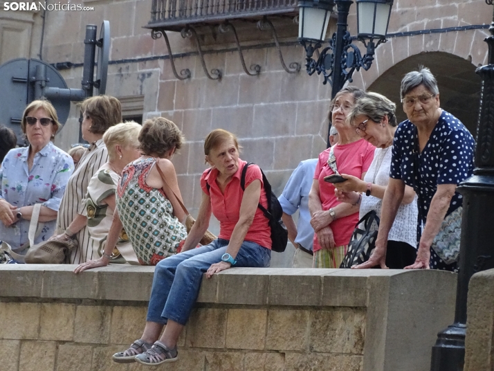 Una imagen de la procesión hoy en Soria. /PC