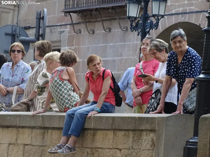 Una imagen de la procesión hoy en Soria. /PC