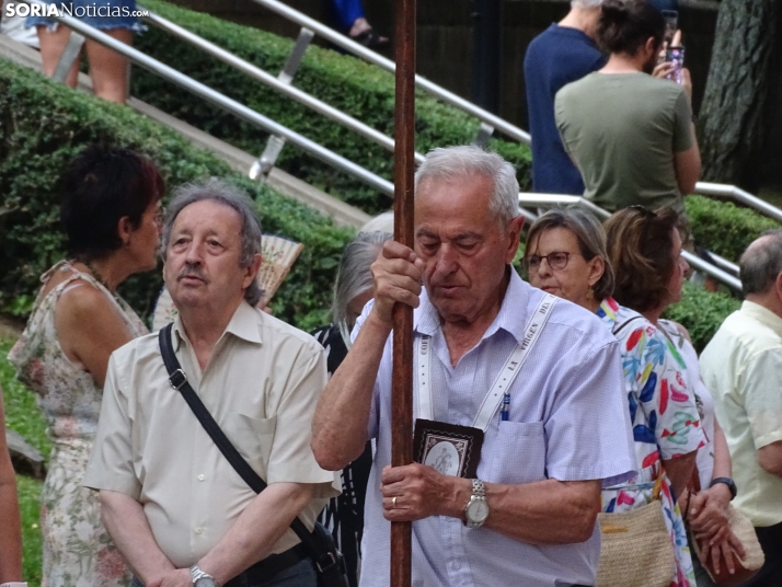 Una imagen de la procesión hoy en Soria. /PC