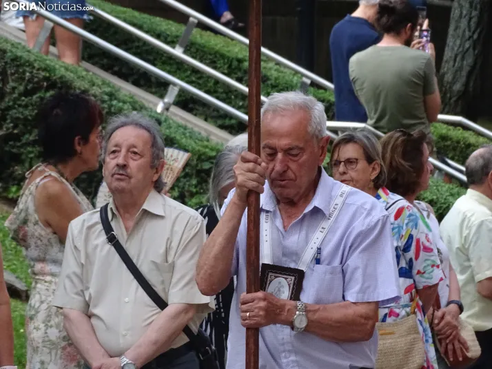 Una imagen de la procesión hoy en Soria. /PC