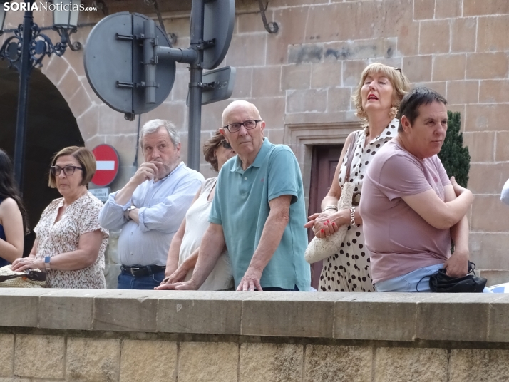 Una imagen de la procesión hoy en Soria. /PC