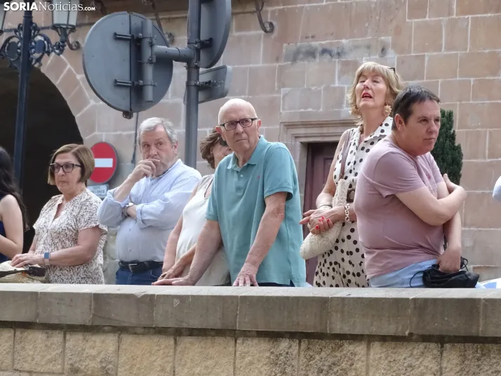 Una imagen de la procesión hoy en Soria. /PC