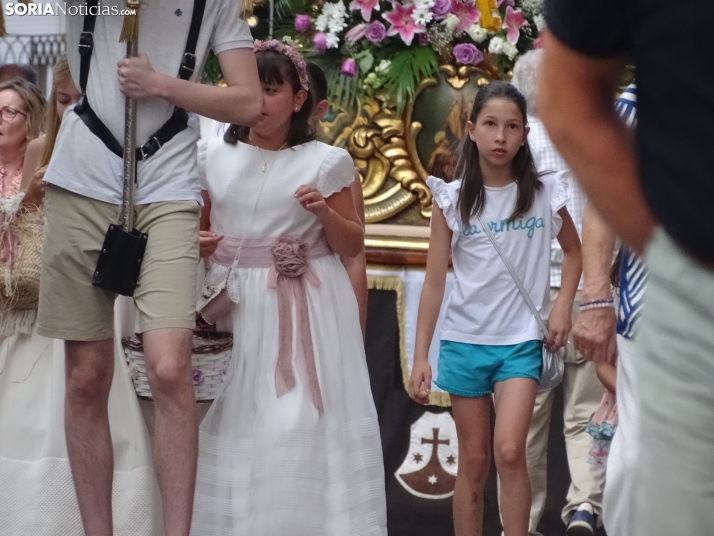 Una imagen de la procesión hoy en Soria. /PC