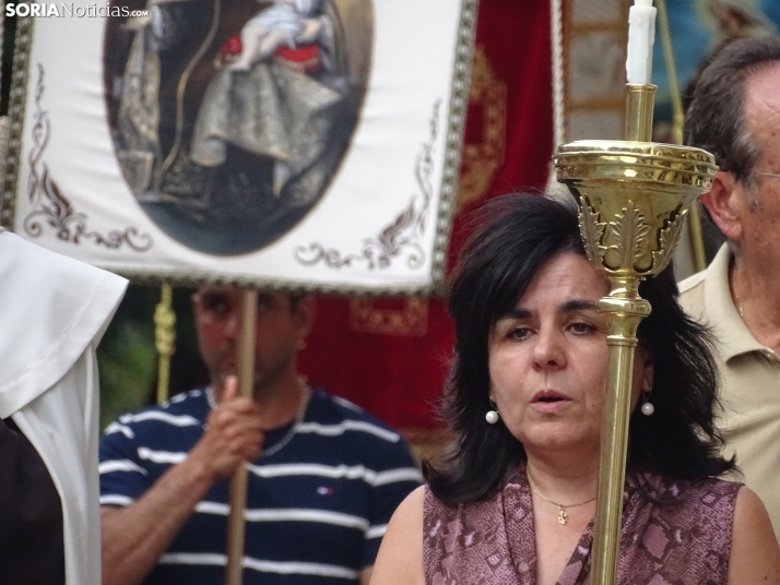 Una imagen de la procesión hoy en Soria. /PC