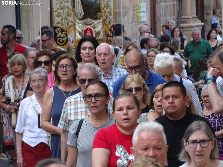 Una imagen de la procesión hoy en Soria. /PC