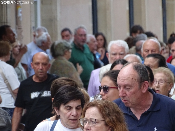 Una imagen de la procesión hoy en Soria. /PC