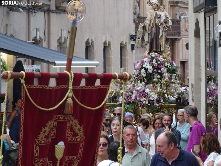 Una imagen de la procesión hoy en Soria. /PC