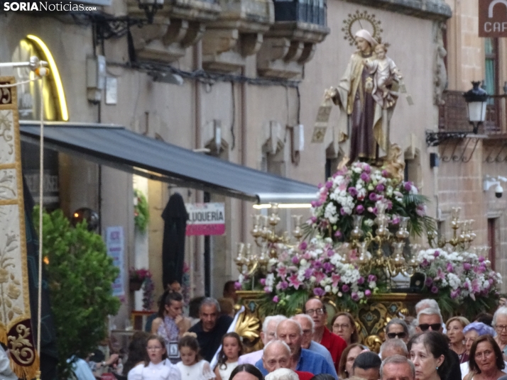 Una imagen de la procesión hoy en Soria. /PC