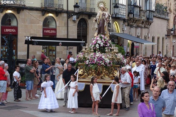 Una imagen de la procesión hoy en Soria. /PC