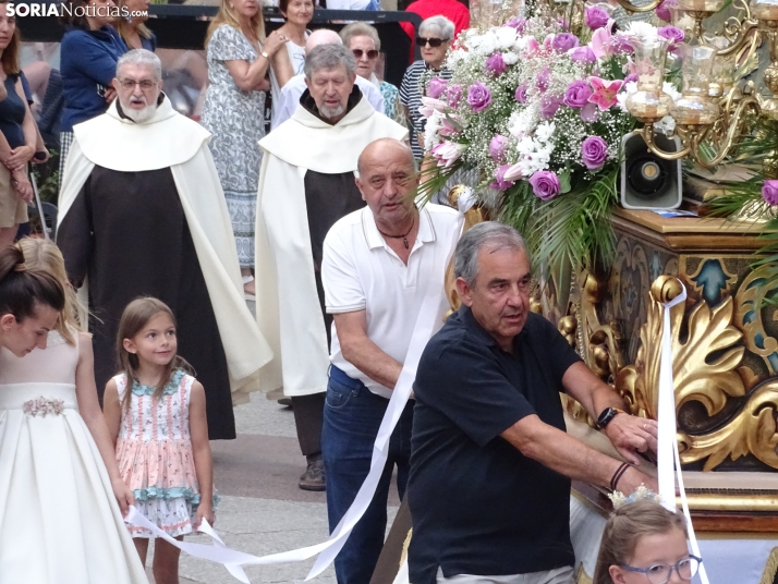 Una imagen de la procesión hoy en Soria. /PC