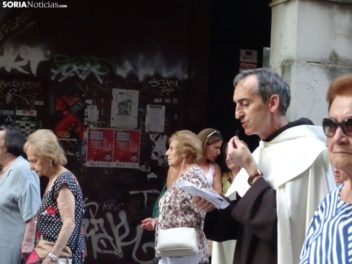 Una imagen de la procesión hoy en Soria. /PC