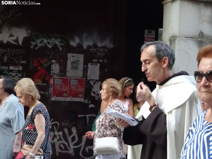 Una imagen de la procesión hoy en Soria. /PC