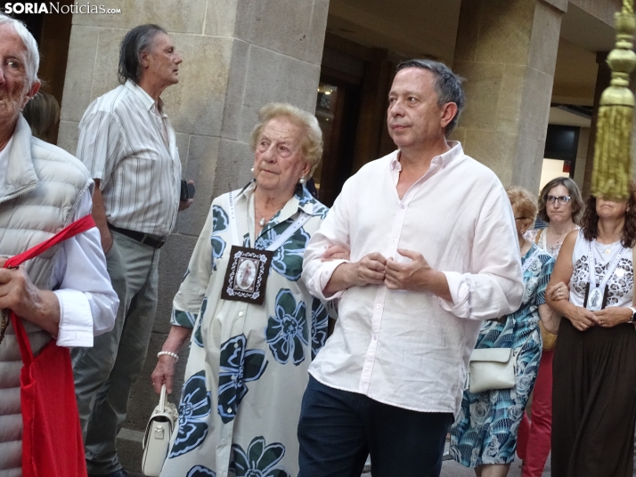 Una imagen de la procesión hoy en Soria. /PC