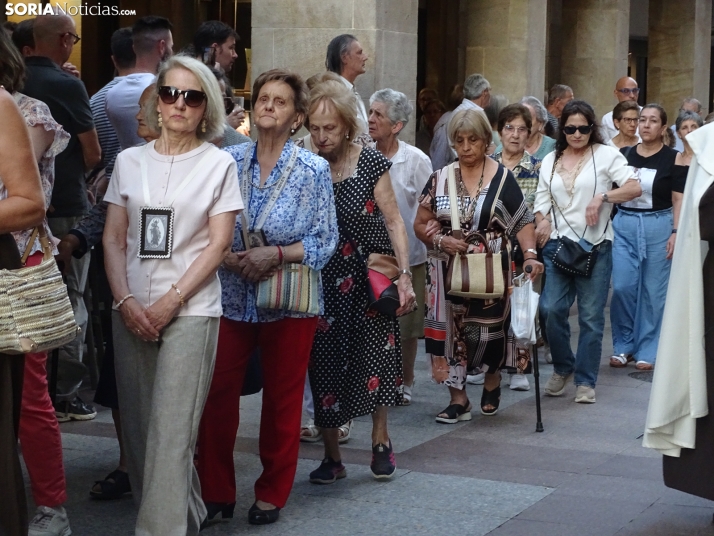 Una imagen de la procesión hoy en Soria. /PC