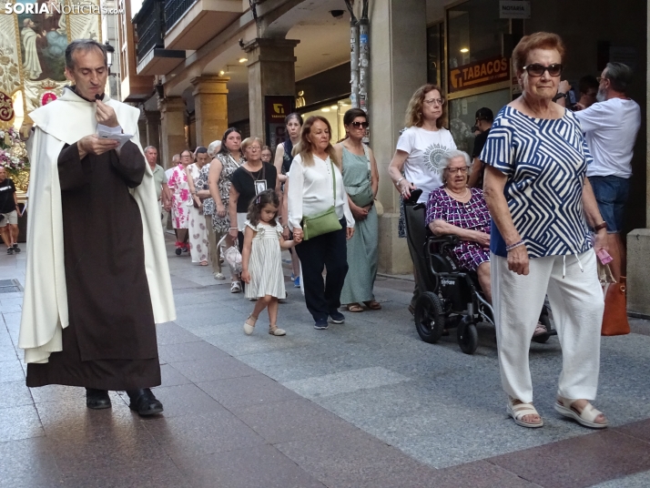 Una imagen de la procesión hoy en Soria. /PC