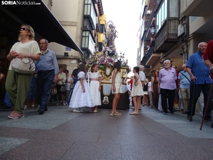 Una imagen de la procesión hoy en Soria. /PC