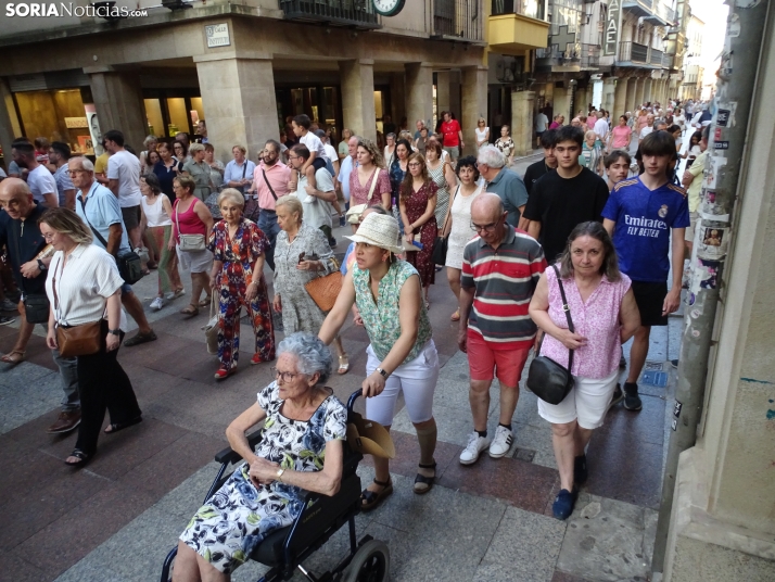 Una imagen de la procesión hoy en Soria. /PC