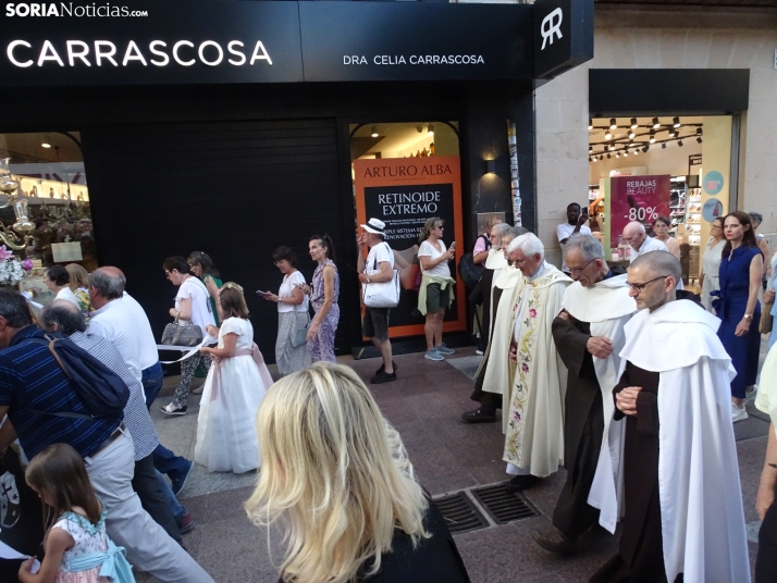 Una imagen de la procesión hoy en Soria. /PC