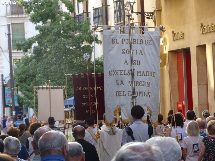 Una imagen de la procesión hoy en Soria. /PC