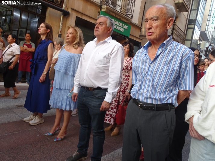 Una imagen de la procesión hoy en Soria. /PC
