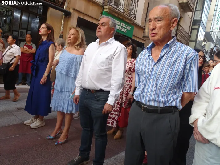 Una imagen de la procesión hoy en Soria. /PC