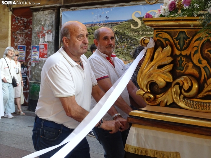 Una imagen de la procesión hoy en Soria. /PC