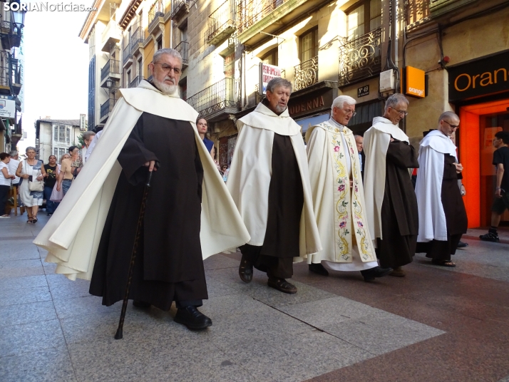Una imagen de la procesión hoy en Soria. /PC