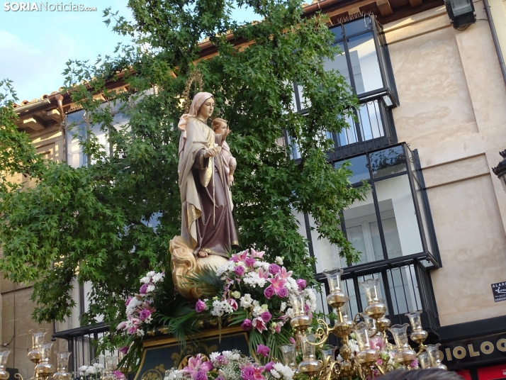Una imagen de la procesión hoy en Soria. /PC