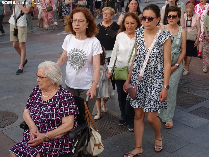 Una imagen de la procesión hoy en Soria. /PC
