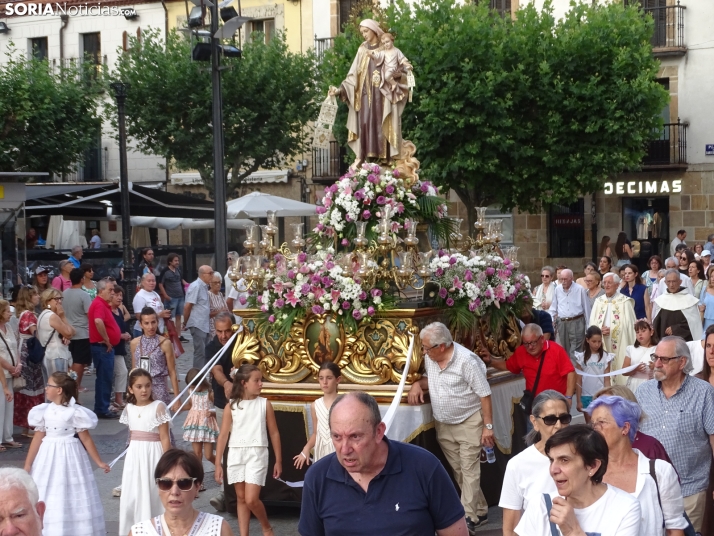 Una imagen de la procesión hoy en Soria. /PC