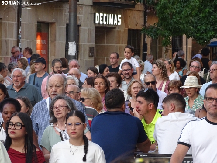 Una imagen de la procesión hoy en Soria. /PC