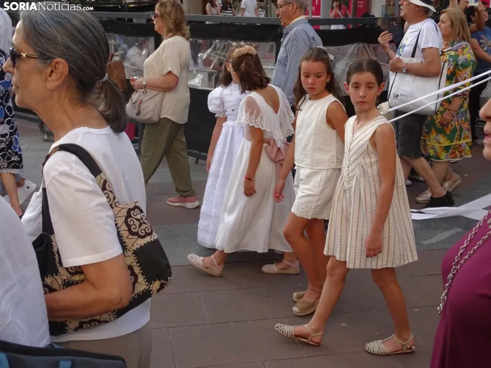 Una imagen de la procesión hoy en Soria. /PC