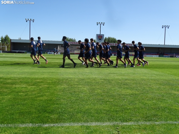 Imagen de esta mañana en la Ciudad Deportiva. /PC