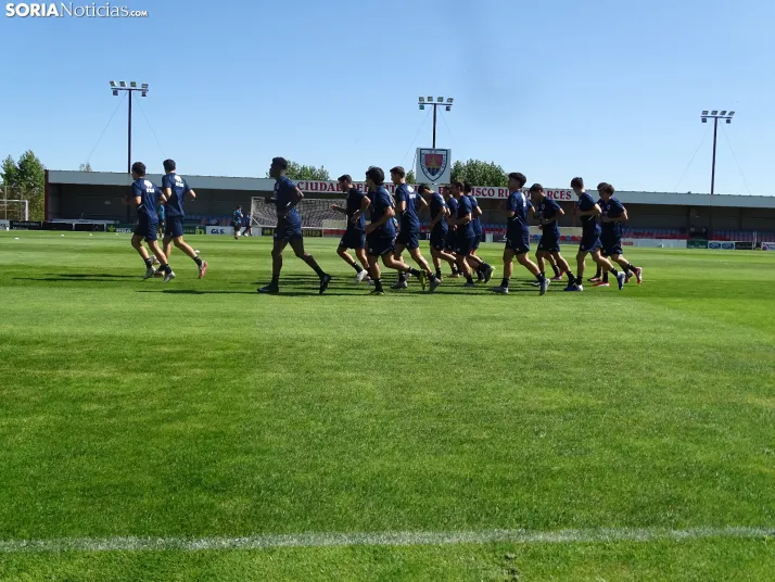 Imagen de esta mañana en la Ciudad Deportiva. /PC
