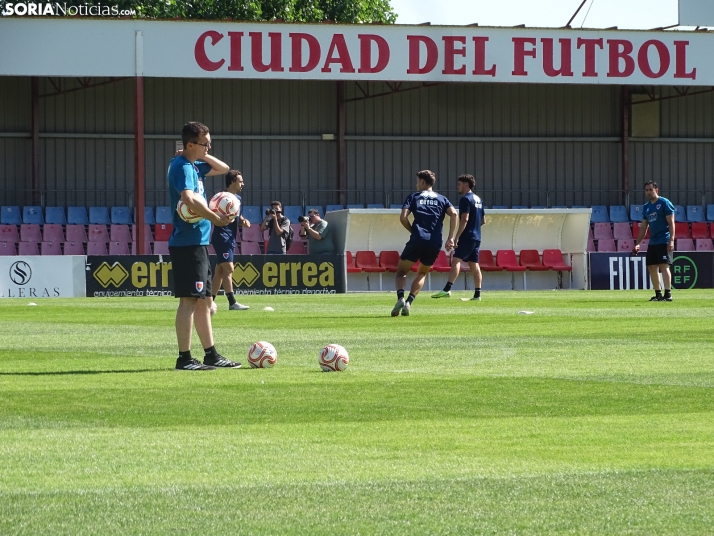 Imagen de esta mañana en la Ciudad Deportiva. /PC
