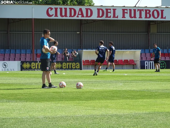 Imagen de esta mañana en la Ciudad Deportiva. /PC