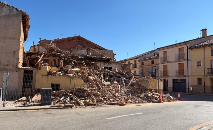El Burgo de Osma comienza el derribo de la casa de la calle Rodrigo Yusto
