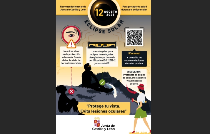 El Santa Bárbara organiza una mesa informativa sobre la protección visual durante el eclipse