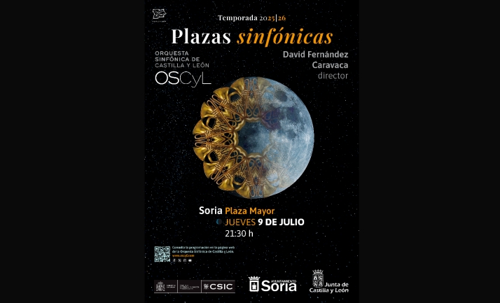 La OSCyL y el CSIC proyectarán el cosmos sobre la plaza Mayor de Soria