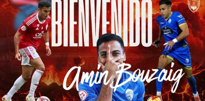 Amin Bouzaig completa la punta del ataque del Numancia