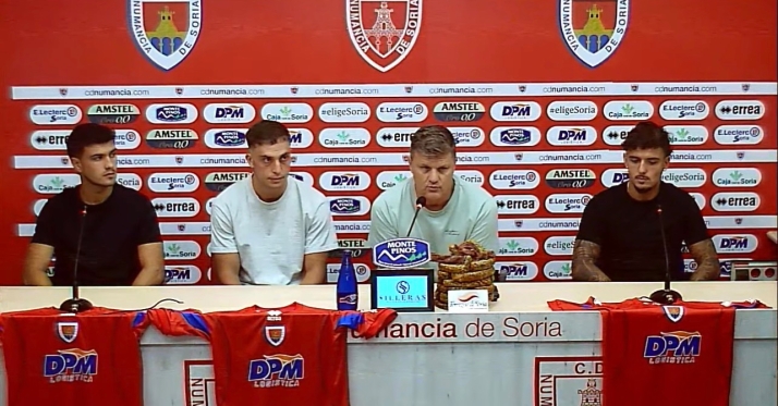 Rafa Roldán, Aitor Aranzabe y Marcos Fernández y la rapidez para fichar por el Numancia